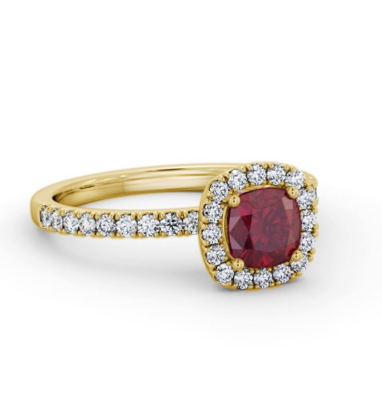 Halo Ruby and Diamond 1.45ct Ring 18K Yellow Gold GEM79_YG_RU_THUMB1