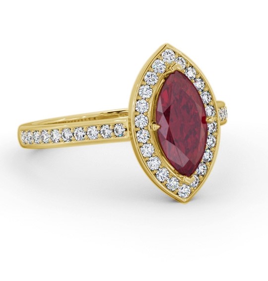 Halo Ruby and Diamond 1.50ct Ring 18K Yellow Gold GEM83_YG_RU_THUMB1