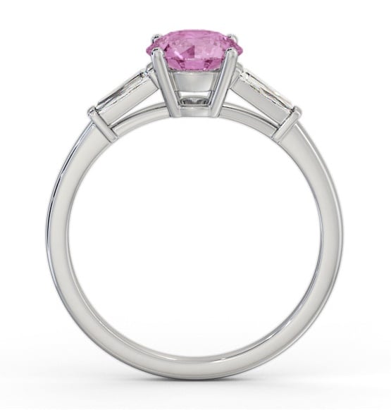 Shoulder Stone Pink Sapphire and Diamond 1.70ct Ring 18K White Gold GEM88_WG_PS_THUMB1 