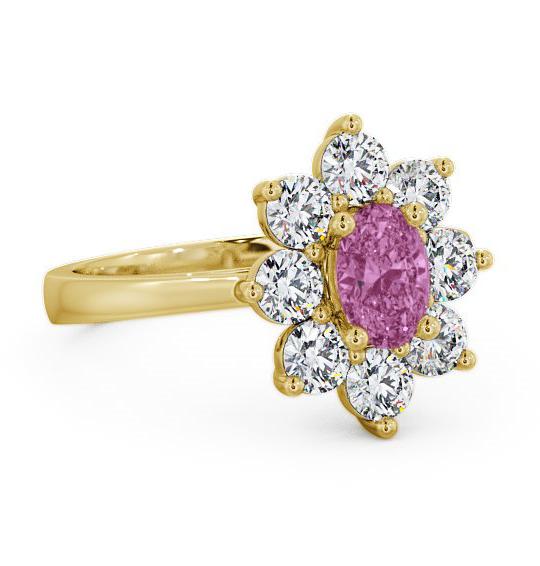 Cluster Pink Sapphire and Diamond 1.80ct Ring 18K Yellow Gold GEM8_YG_PS_THUMB1