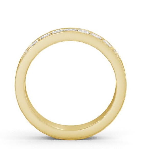 Half Eternity Princess Diamond Channel Set Ring 18K Yellow Gold HE10_YG_THUMB1 