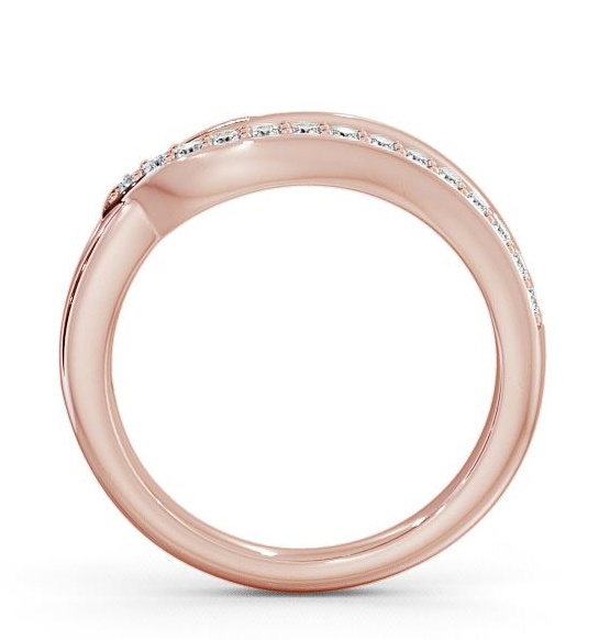 Half Eternity Round Diamond 0.14ct Sweeping Style Ring 9K Rose Gold HE17_RG_THUMB1 