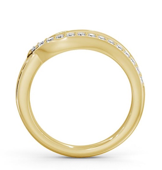 Half Eternity Round Diamond 0.14ct Sweeping Style Ring 18K Yellow Gold HE17_YG_THUMB1 