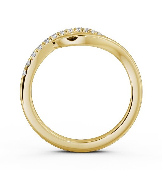 Half Eternity 0.12ct Round Overlapping Design Ring 9K Yellow Gold HE22_YG_THUMB1 