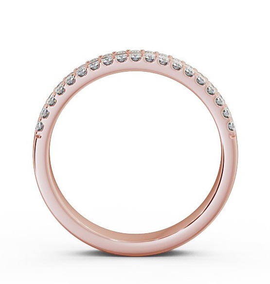 Half Eternity Round Diamond Double Channel Ring 18K Rose Gold HE24_RG_THUMB1 