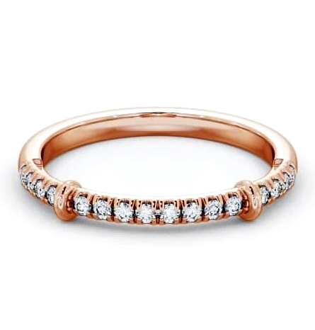 Half Eternity Round Diamond Ring 18K Rose Gold HE36_RG_THUMB2 