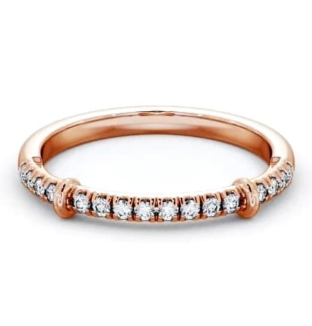 Half Eternity Round Diamond Ring 9K Rose Gold HE36_RG_THUMB1