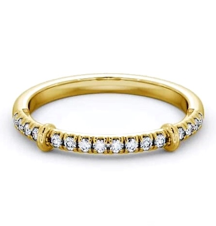 Half Eternity Round Diamond Ring 9K Yellow Gold HE36_YG_THUMB1