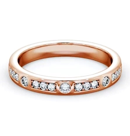 Half Eternity 0.28ct Round Channel and Flush Set Ring 9K Rose Gold HE44_RG_THUMB2 