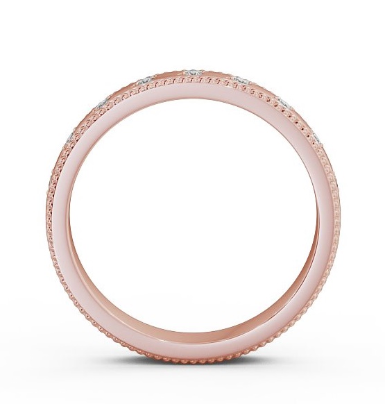 Half Eternity Round Diamond Flush Set Wedding Ring Ring 18K Rose Gold HE46_RG_THUMB1 