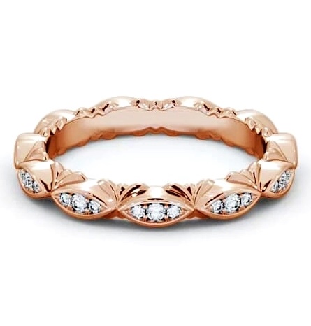 Half Eternity 0.10ct Round Diamond Ring 18K Rose Gold HE49_RG_THUMB2 