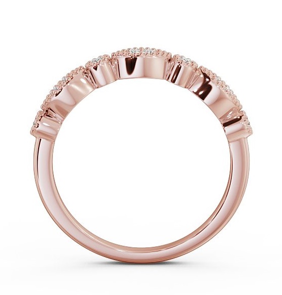 Half Eternity 0.10ct Round Diamond Wedding Ring Ring 9K Rose Gold HE50_RG_THUMB1 