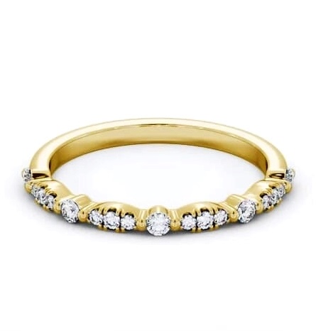 Half Eternity 0.20ct Round Diamond Vintage Style Ring 18K Yellow Gold HE73_YG_THUMB2 