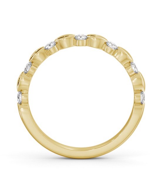 Ladies Round Diamond 0.20ct Dainty Design Wedding Ring 18K Yellow Gold HE74_YG_THUMB1 