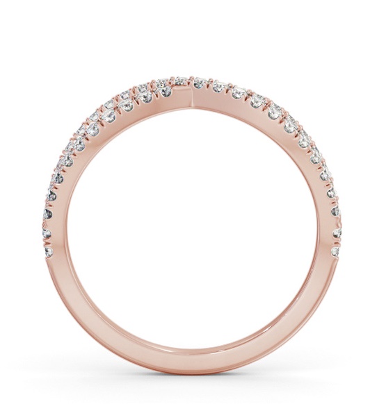 Half Eternity 0.30ct Round Diamond Bow Design Ring 9K Rose Gold HE75_RG_THUMB1 