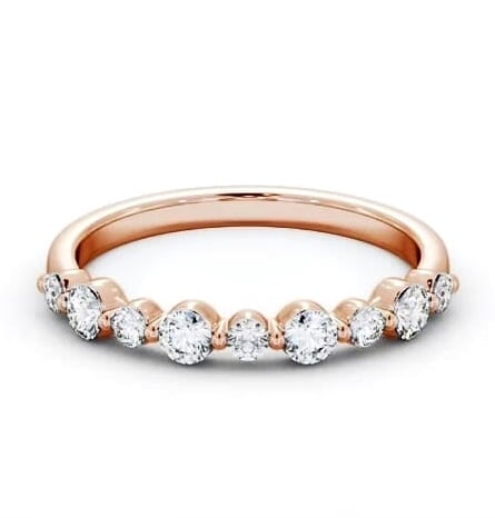 Half Eternity 0.45ct Round Diamond Ring 9K Rose Gold HE77_RG_THUMB1