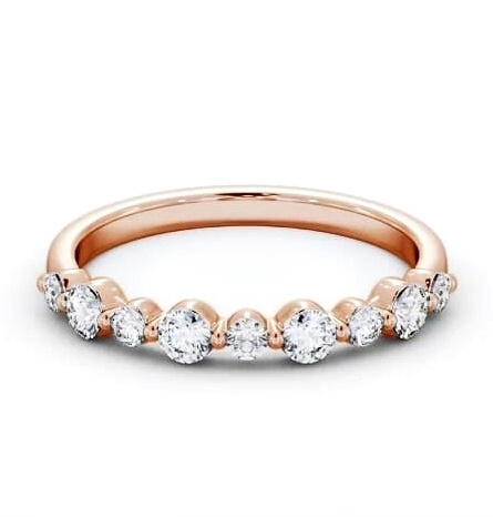 Half Eternity 0.45ct Round Diamond Ring 18K Rose Gold HE77_RG_THUMB2 