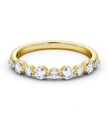 Half Eternity 0.45ct Round Diamond Ring 18K Yellow Gold HE77_YG_THUMB1