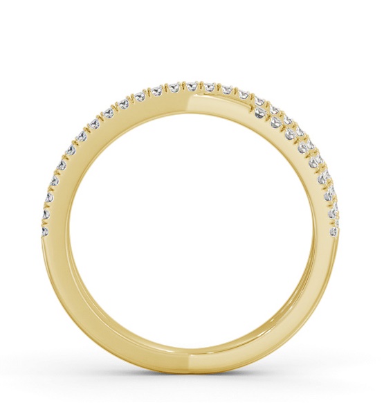 Half Eternity 0.25ct Round Diamond Crossover Ring 9K Yellow Gold HE79_YG_THUMB1 