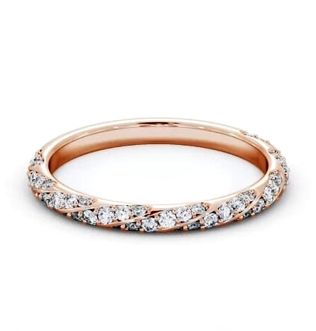 Half Eternity 0.35ct Round Diamond Glamorous Ring 18K Rose Gold HE81_RG_THUMB1