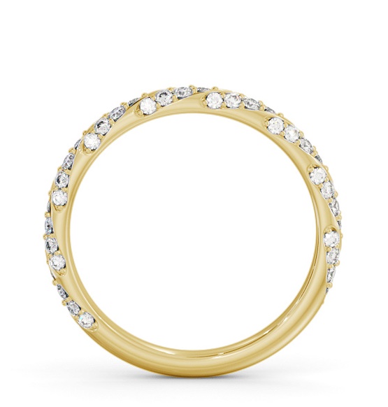 Half Eternity 0.35ct Round Diamond Glamorous Ring 9K Yellow Gold HE81_YG_THUMB1 