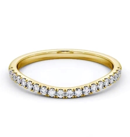 Half Eternity Round Diamond Curved Ring 18K Yellow Gold HE83_YG_THUMB2 