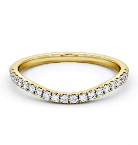 Half Eternity Round Diamond Curved Ring 9K Yellow Gold HE84_YG_THUMB1