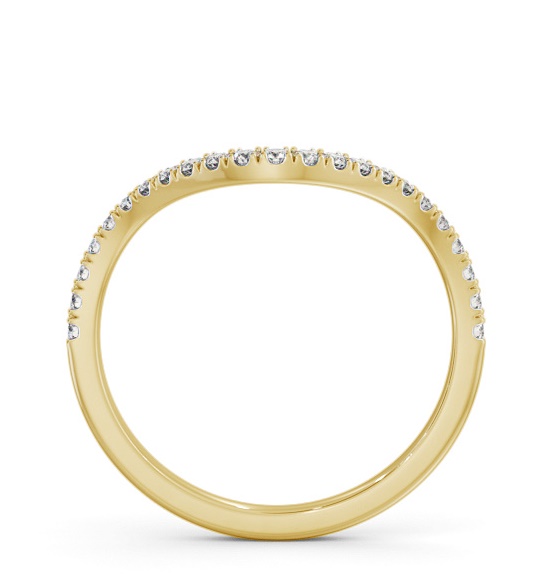 Half Eternity Round Diamond Curved Ring 9K Yellow Gold HE85_YG_THUMB1 