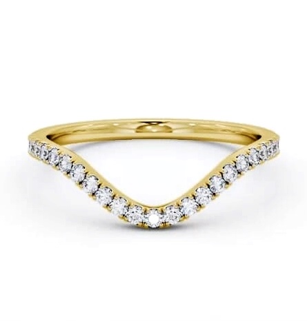 Half Eternity Round Diamond Curved Ring 18K Yellow Gold HE85_YG_THUMB2 