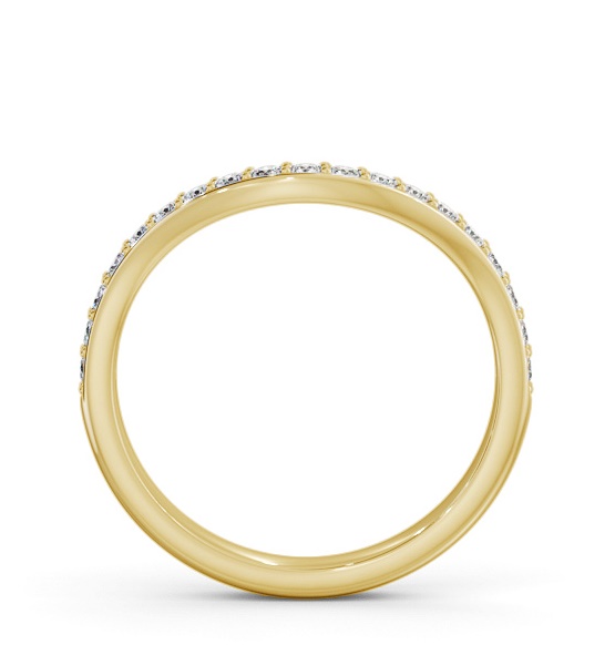 Half Eternity Round Diamond Curved Ring 9K Yellow Gold HE87_YG_THUMB1 