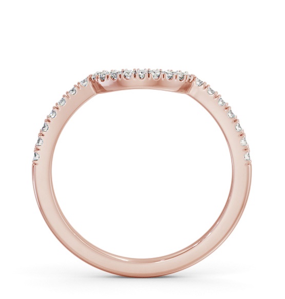 Half Eternity Round Diamond Half Moon Design Ring 18K Rose Gold HE91_RG_THUMB1 