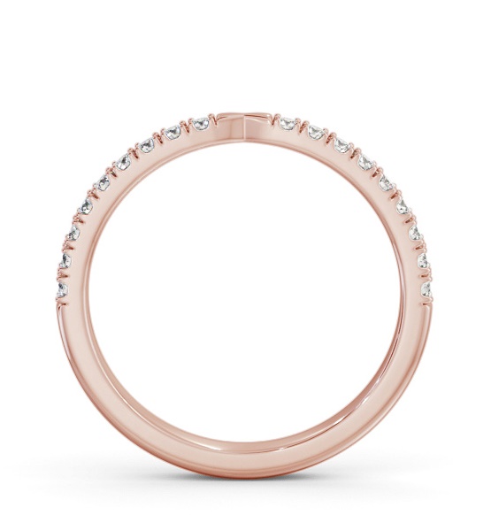 Half Eternity Round Diamond Pinched Design Ring 9K Rose Gold HE92_RG_THUMB1 