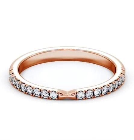 Half Eternity Round Diamond Pinched Design Ring 18K Rose Gold HE92_RG_THUMB2 