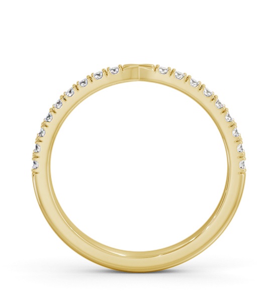 Half Eternity Round Diamond Pinched Design Ring 9K Yellow Gold HE92_YG_THUMB1 