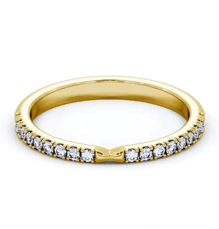 Half Eternity Round Diamond Pinched Design Ring 18K Yellow Gold HE92_YG_THUMB2 