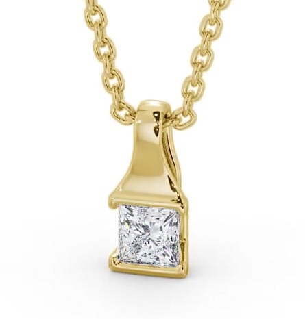 Princess Solitaire Tension Stud Diamond Pendant 9K Yellow Gold PNT149_YG_thumb1.jpg