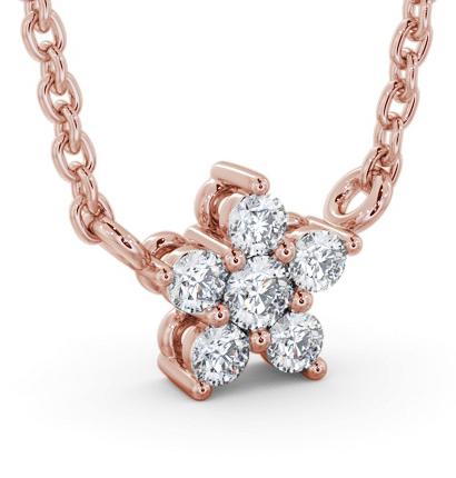 Star Style Five Diamond Pendant 9K Rose Gold PNT183_RG_THUMB1 