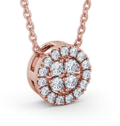 Cluster Design Diamond Pendant 18K Rose Gold PNT190_RG_THUMB1 