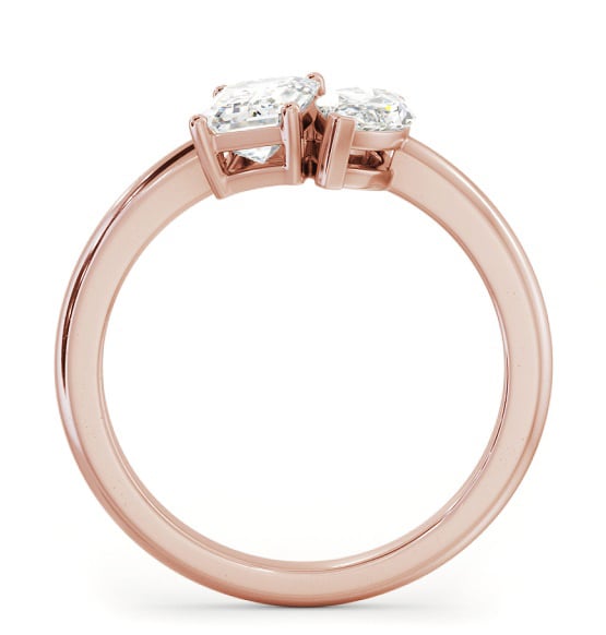 Toi et Moi Marquise and Emerald Diamond Ring Set in 18K Rose Gold tw10_rg_thumb1 