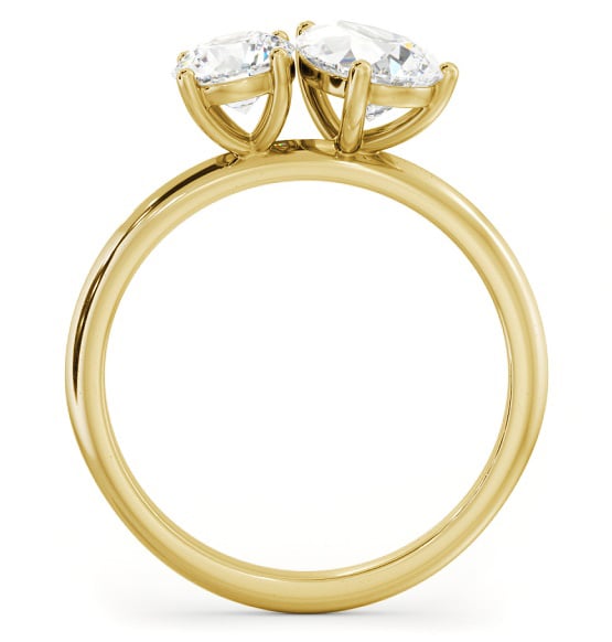 Toi et Moi Pear and Round Diamond Ring Set in 9K Yellow Gold tw11_yg_thumb1 