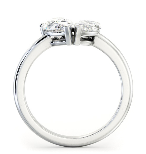 Toi et Moi Pear and Marquise Diamond Ring Set in Platinum tw12_wg_thumb1 