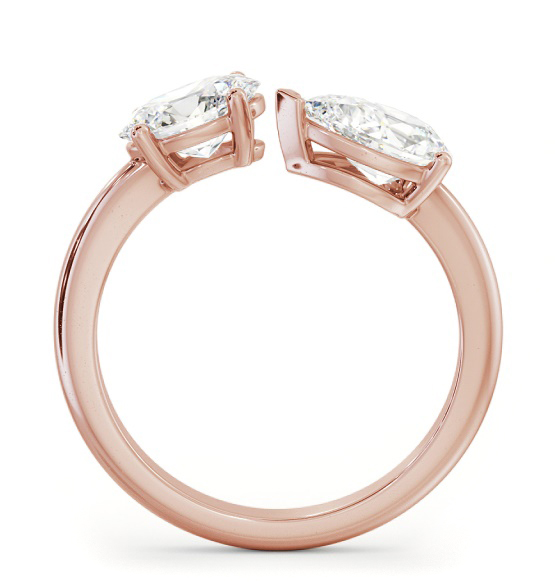 Toi et Moi Oval and Pear Diamond Ring Set in 18K Rose Gold tw14_rg_thumb1 