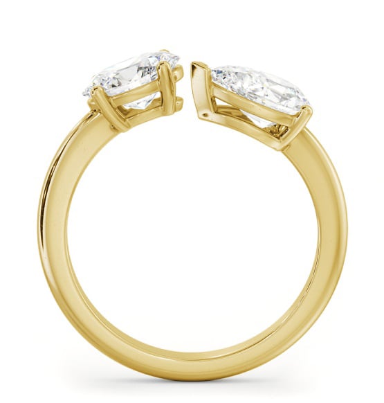 Toi et Moi Oval and Pear Diamond Ring Set in 9K Yellow Gold tw14_yg_thumb1 