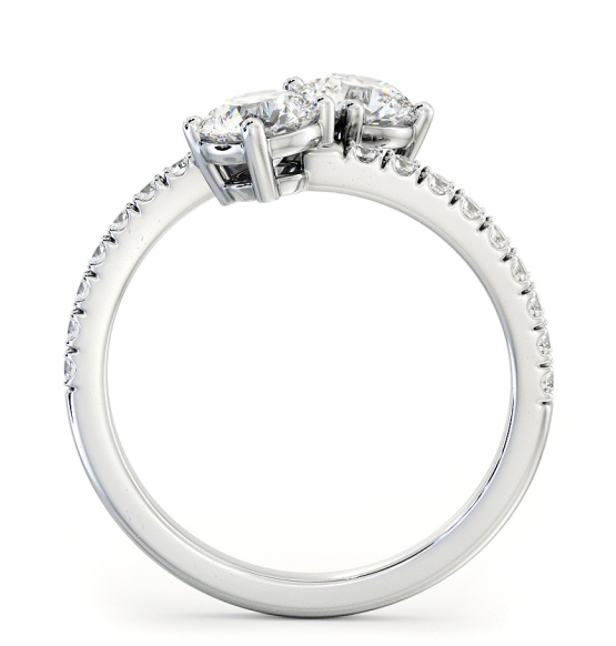 Toi et Moi Round Diamond Ring with Side Stones Set in Platinum tw15_wg_thumb1 