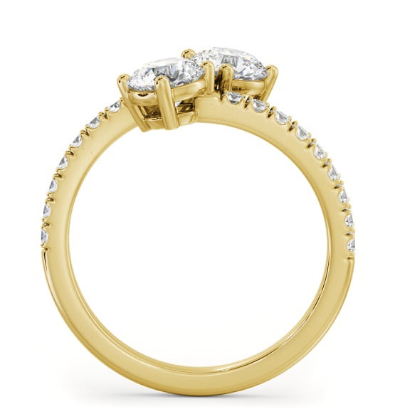 Toi et Moi Round Diamond Ring with Side Stones Set in 9K Yellow Gold tw15_yg_thumb1 