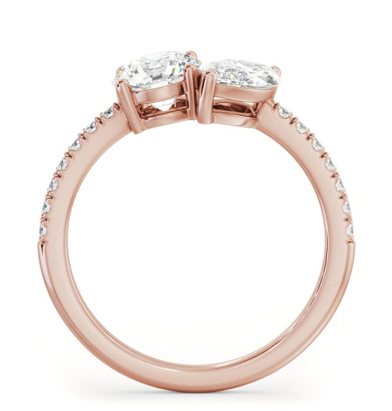 Toi et Moi Marquise and Round Diamonds Set in 18K Rose Gold With Side Stones tw17_rg_thumb1 