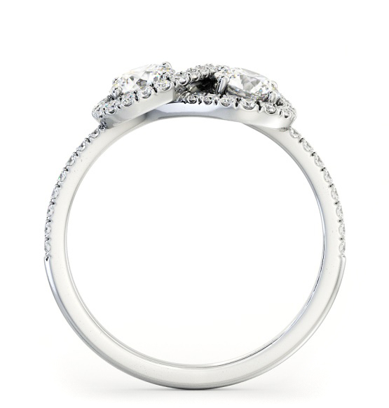 Toi et Moi Round Diamond Halo Ring Set in Platinum tw19_wg_thumb1 