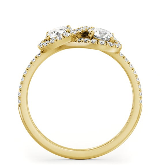 Toi et Moi Round Diamond Halo Ring Set in 9K Yellow Gold tw19_yg_thumb1 