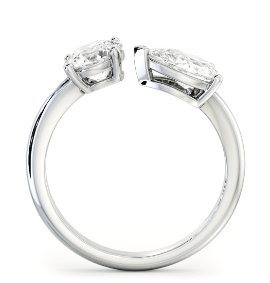 Toi et Moi Pear and Round Diamonds Set in 18K White Gold tw1_wg_thumb1 