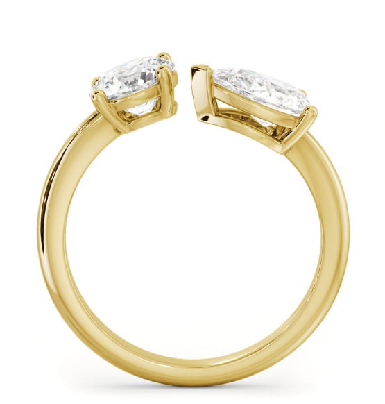 Toi et Moi Pear and Round Diamonds Set in 9K Yellow Gold tw1_yg_thumb1 